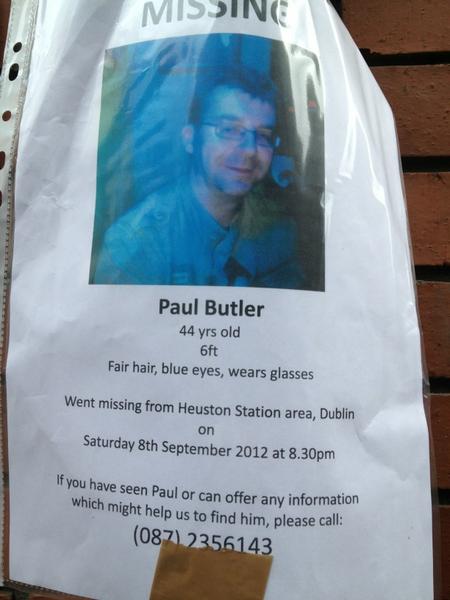 Kitsgirl1's tweet image. 2nd time tweeting this; This is a friend of mine. Please RT if you can. Paul Butler missing in Dublin.