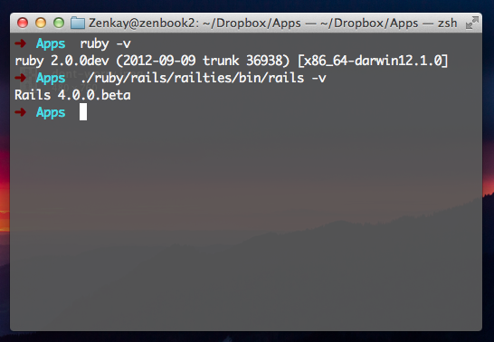zenkay's tweet image. Short leap in the near future with #Ruby2 and #Rails4