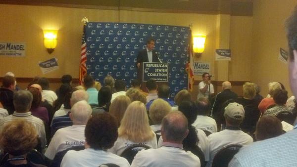 Renacci2012's tweet photo. Talking at Republican Jewish Coalition Rally in Cleveland! http://t.co/n7LDrhs0