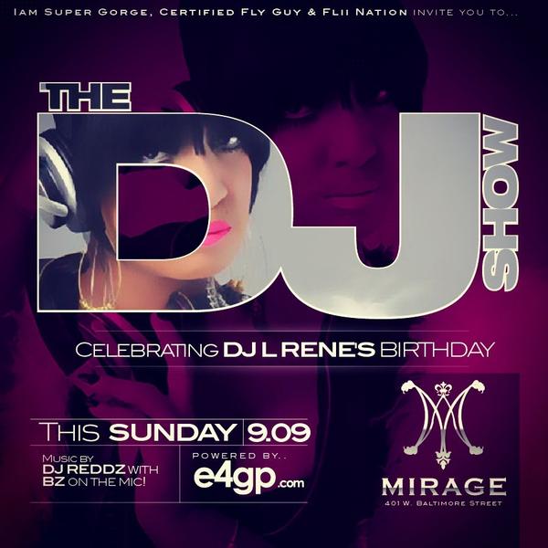 #ShowSundays 2NITE @MirageBmore MCD BY BZ #theVoiceOfTheCITY !!! SPINZ BY <a href="/djreddz/">DJ REDDZ</a> PWRD BY <a href="/E4GP/">Events4GoodPeople</a> #ThinkEarly