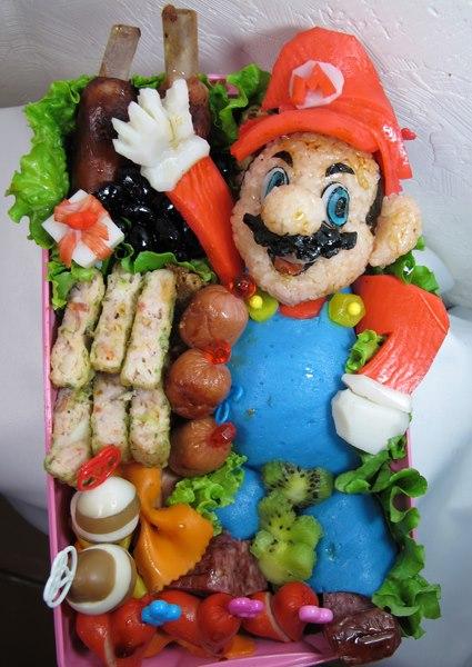 make_u_positive's tweet photo. Japanese lunch box!! good job!! http://t.co/YiSwlsqm