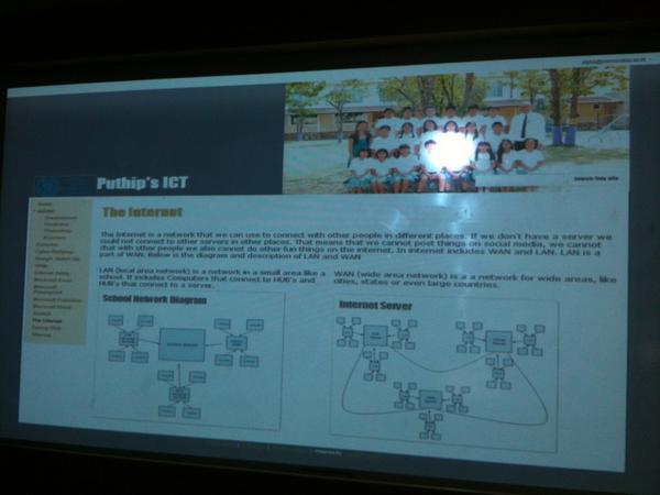 SVGAMOR's tweet image. My 5th Grader's idea of the Internet in his ICT Website. #pypict #ibpyp @concordian