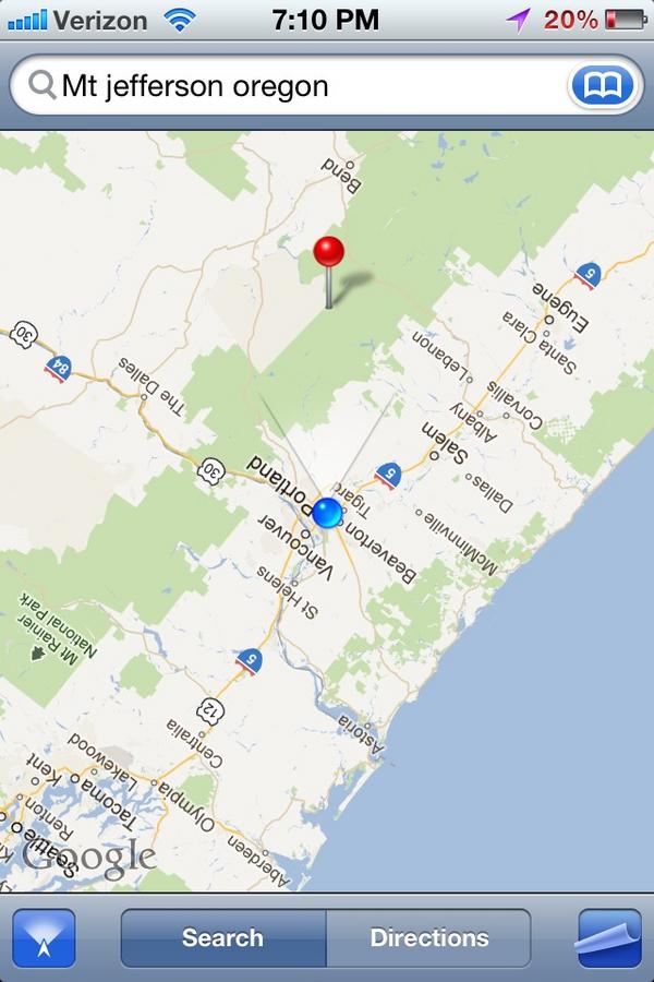 nickthemoonguy's tweet image. #mtjefferson from #SWpdx is...that way! :D #compassapp #badassery Deep, far horizon today; if those clouds lift...!