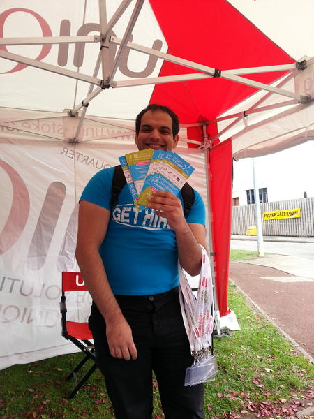 We're by LRV handing out leaflets! Come and say hi and find out more! :)