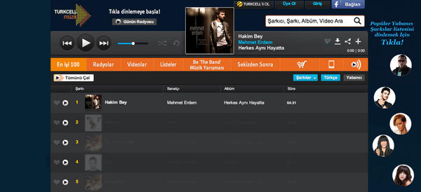 Mehmet Erdem'in "Hakim Bey" şarkısı Turkcell Müzik "En İyi 100" listesinde 1 Numara! Hepinize çok teşekkürler!  #laaaps