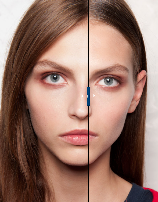 tmagazine's tweet photo. #ModelMorph: Karlina Caune (@kkkarlie) transforms at @JillStuart. http://t.co/LBuh8jLD #NYFW @gregbackstage http://t.co/WjMWjmMQ