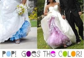 EliteOccasions's tweet photo. Good Morning! Thought I would brighten up your morning with a pop of color. Love the colored tulle peeking out! http://t.co/XD4HlORo