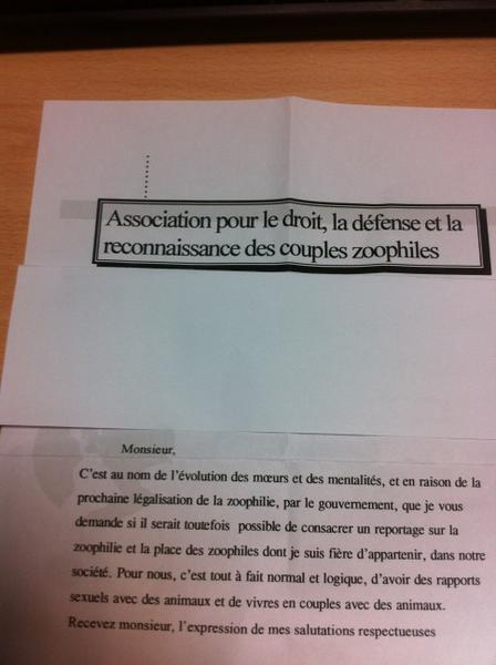 Mdelormeau's tweet photo. Je recois qd meme des courriers etranges non? Bon... ;) http://t.co/lS0DmF1s