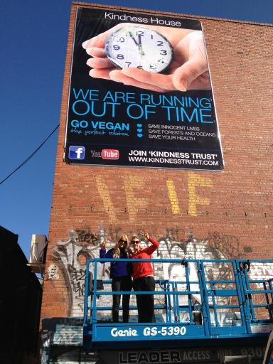 KindnessTrust's tweet photo. The new banner is up facing Johnston st near the corner of Brunswick st Fitzroy. Please retweet http://t.co/Rfgbi4pH
