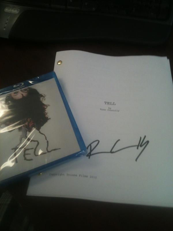 I GOT MY SIGNED SCRIPT AND BLUE-RAY TODAY!!!!!! #filmriot