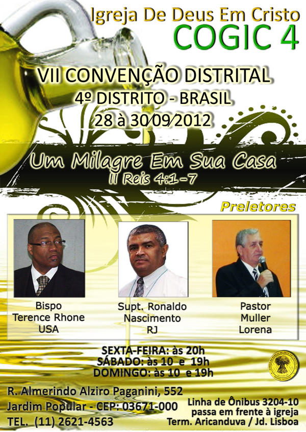 cogic4's tweet image. COGIC4 - VII Convenção Distrital 4º distrito