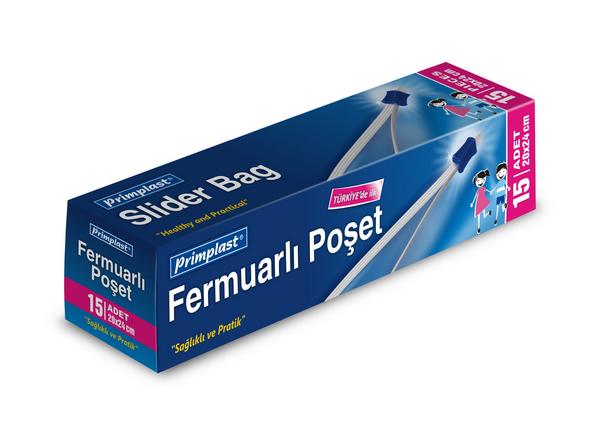 Türkiye'de ilk kez satışa sunulan Fermuarlı Poşet Primplast Markası ile Migros Mağazalarında.Bulut Tasarım imzası ile.