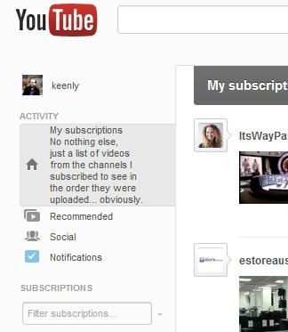 itskeenly's tweet image. new @YouTube layout, with little help from me. #userscripts