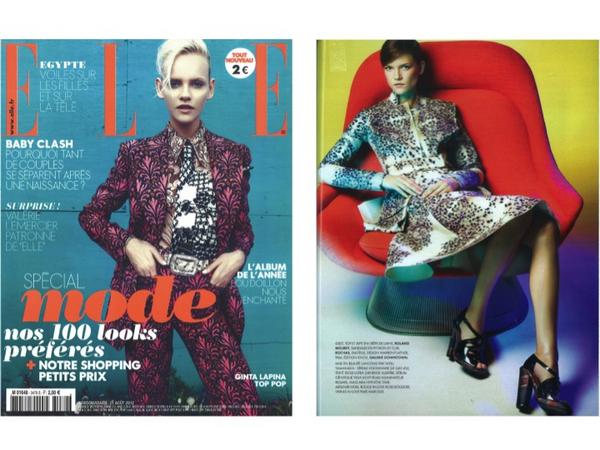 Hot off the Press: AW12 Chillip Top, Flask Skirt and Boffin Gilet in the August issue of <a href="/ELLEfrance/">ELLE</a>