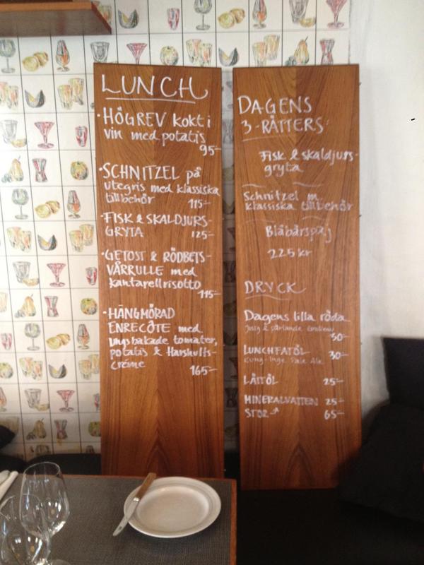 Dagens Lunchmeny Gräddhyllan (11/9 2012)