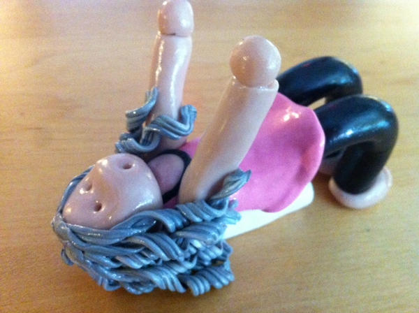 thepilatestudio's tweet photo. Our latest  #pilates figurine.  This is Susan who loves the #foamroller. http://t.co/KcOVvcvA