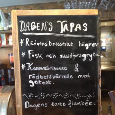 Dagens Lunchmeny Kafé de luxe (11/9 2012)