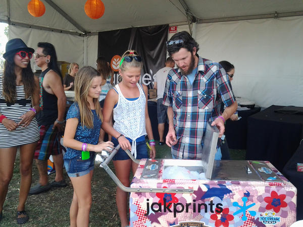 icecreamman's tweet photo. Ian was able to make it to @dohenydays last weekend to sling some cream thanks to @benandjerrys and @jakprints http://t.co/M9RtIM3a