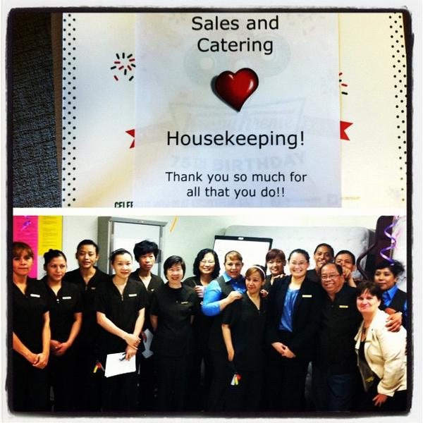 FSSeattle's tweet image. Sales &amp;amp; Catering honored our Housekeeping team for all the great work they do! @KrispyKreme to celebrate #FSvalues