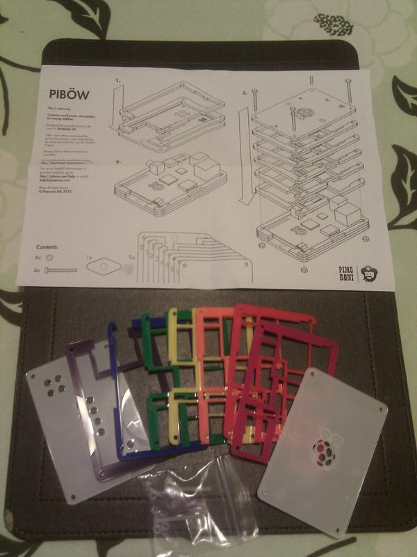 eusahues's tweet image. Case arrived for RasPi. Some assembly required ;-) #raspi #pibow #mmmpie