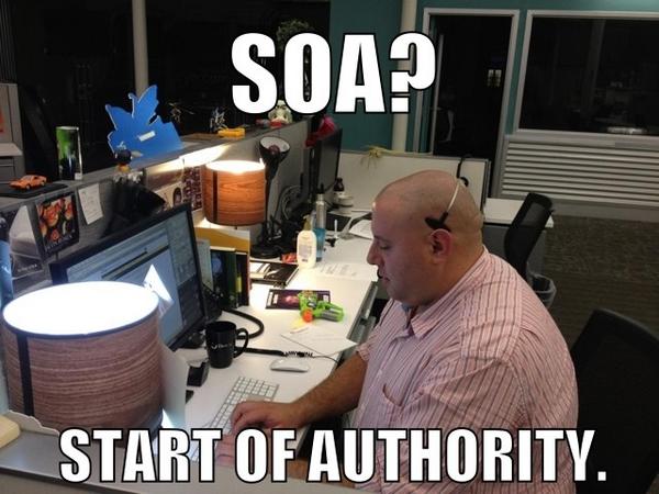 stuffcarlsays's tweet image. All these people posting about SOA... My mind goes right to DNS. #getsomeiaas #fb easymeme.jqlink.com