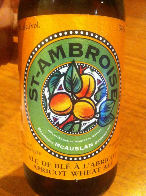 NorthsideCellar's tweet photo. Cracking a fruity lil' St Ambroise Apricot Wheat Ale 👌 deliciously refreshing! http://t.co/lxfhtwxl