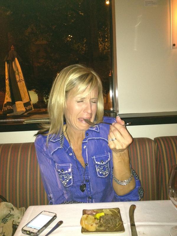 crazedhousewife's tweet image. Eating the grossest thing I've ever experienced...head cheese. You don't want to know what it is. #NOTCHEESE!