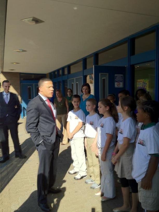 BaltCitySchools's tweet image. Welcome to Thomas Johnson @ltgovbrown! Great to have you here to celebrate #libraryproject