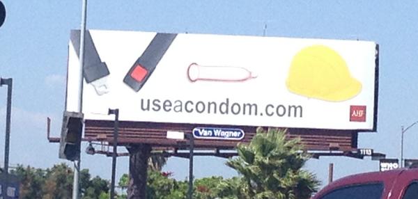 Always wear a condom when you're driving to a construction site: