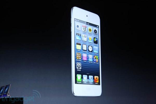 applenws's tweet photo. "The 5th generation iPod-- "It's the best iPod touch we've ever made" #iPhone5Event http://t.co/qOcpcg8l