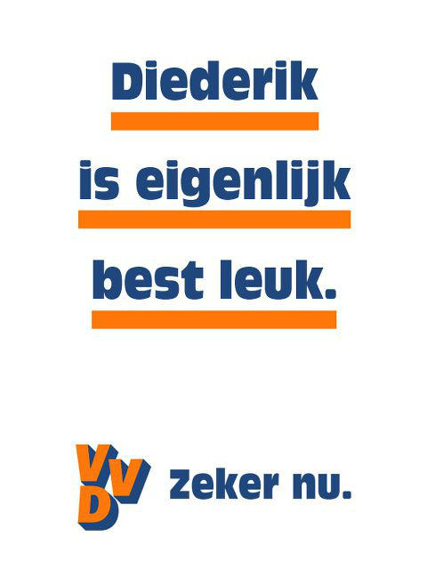 Nieuwe VVD-poster rolt van de pers..!
