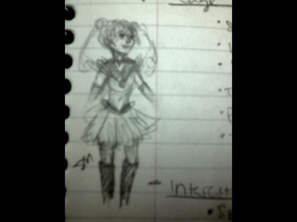 peachydip's tweet image. She is the one named Sailor Moon #notebookdoodles