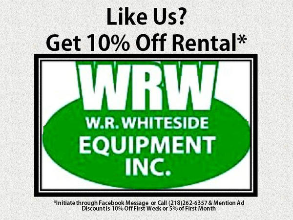 10% Rental Discount when you LIKE us on Facebook! facebook.com/WrWhitesideEqu…