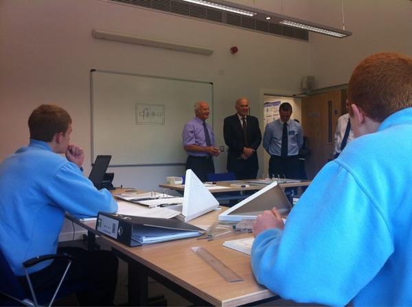 Business Secretary joins an engineering lesson at KMF Training centre #industrialstrategy #UKgrowth
