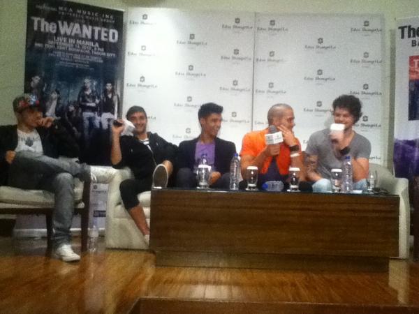 manilaconcerts's tweet photo. The Wanted press conference right now http://t.co/LrLRWKqS
