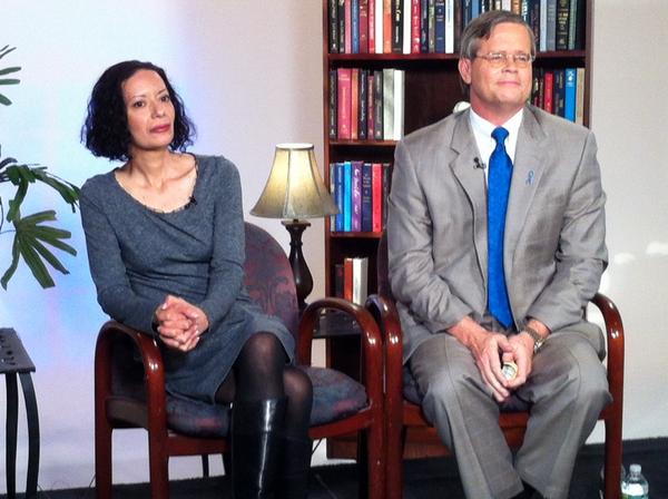 AACE VP Dr. Harrell &amp; thyroid cancer survivor Christine speak with media outlets to promote ThyCa Awareness. #aace