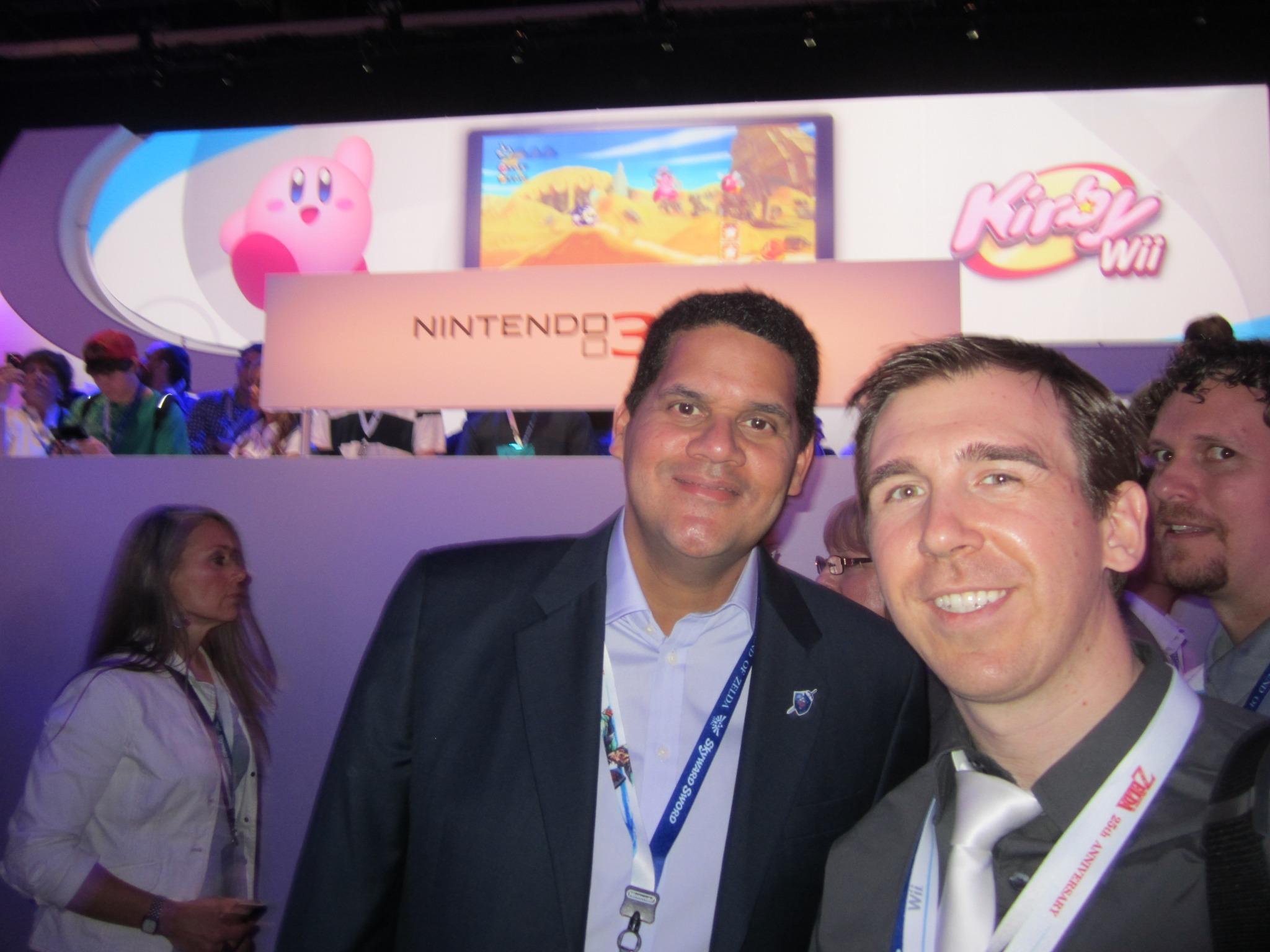 Nintendo of America president, Reggie Fils-Aime, and Paul Gale Network, at E3 2011