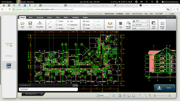 DeivGuerrero's tweet image. #AutoCAD #WebMode :D ¡Feliz! probemos que tal
