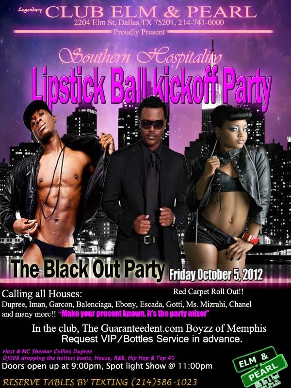 DallasPride's tweet photo. The Black Out Party Friday October 5th at Club Elm &amp; Pearl. #DallasSouthernPride http://t.co/hkOGgiHE