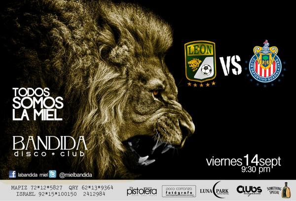 mielbandida's tweet photo. VIE14 Allá en el rancho grande, LEON vs CHIVAS en Bienvenida TEC del LEON #Todossomoslamiel patria abrimos a las 9 http://t.co/iRrasvBm