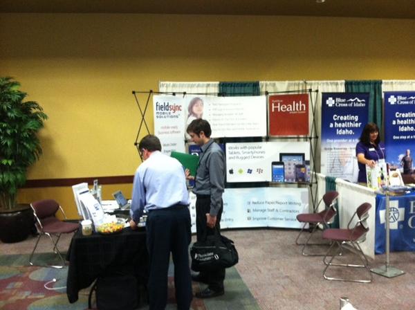 fsmobile's tweet photo. Dave is showing off #FieldSync Health at the  #IMGMA2012 annual conference today! @BoiseState @IdahoMGMA @MGMA http://t.co/57xcGaWR