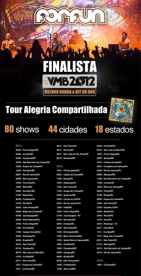 FC0Forfun's tweet photo. Salve salve, forfunáticos. Estou aqui pra divulgar TODOS OS SHOWS CONFIRMADOS até agora. Confere ai as cidades! http://t.co/rzpJ0lsa