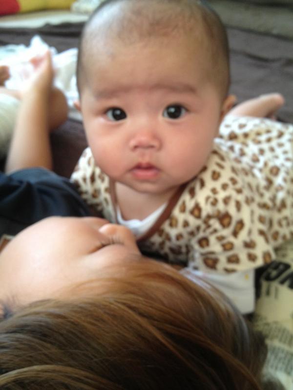 3maaam's tweet photo. 眉毛。繋がってる様に見える(°°;)
奇跡の1枚← http://t.co/AP4jxjrP