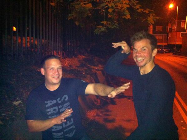 ...with Karate Kid and DWARF Jean Claude Van Damme. Who wins you decide??... @JedChief #bestchums #Jbday