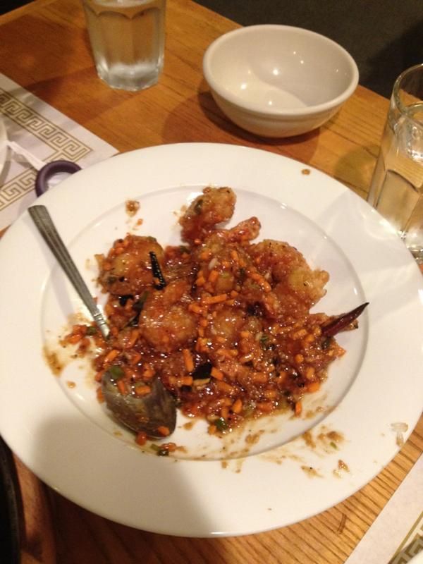 Eatingpgh's tweet photo. Kang pang sae woo - spiceyshrimp http://t.co/X8XmnTeG