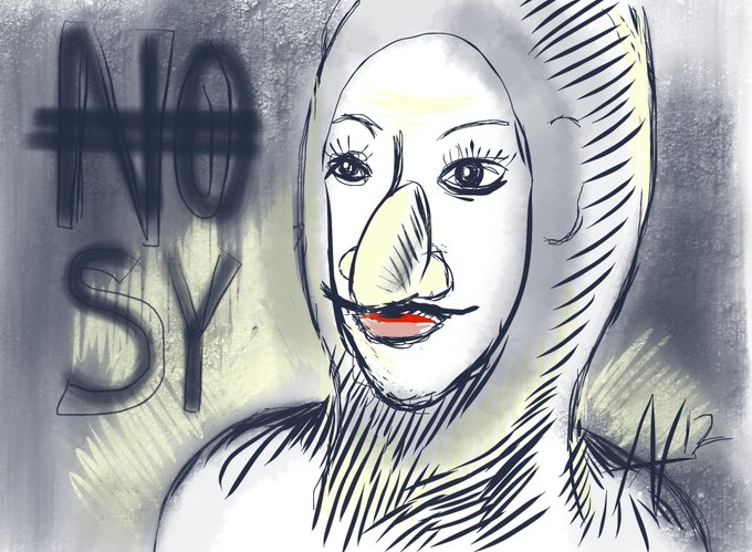 Check out what I made in #Procreate. It's called "Nosy". http://t.co/AzyQuvc7<a href="/tag/procreate"class="tags">#Procreate</a>