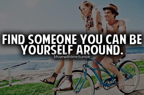 haniffshahri's tweet image. Find someone you can be yourself around. #selfnotes