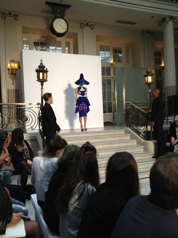 SchonMagazine's tweet image. And #LFW begins with the #fyodorgolan show! @TRACEPublicity