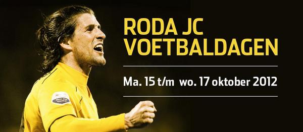Schrijf je in en voel je drie dagen profvoetballer op de Roda JC Voetbaldagen 2012! rodajc.nl/voetbaldagen