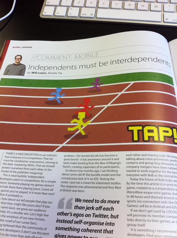 onimitch's tweet image. Just spotted the pic of my #BoBHack game in @will_luton’s @developonline column!! :D